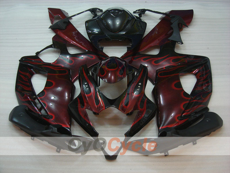 Injection Fairing kit for 05-06 GSX R1000 - Black - Flame #OYO87901963