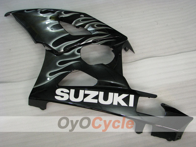 Injection Fairing kit for 05-06 GSX R1000 - White, Black - Flame #OYO87901969