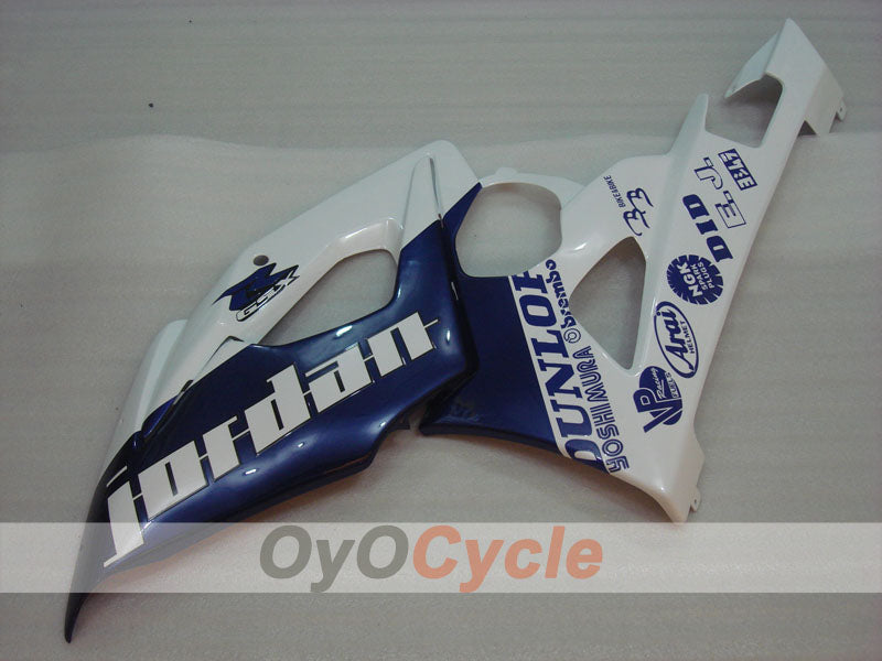 Injection Fairing kit for 05-06 GSX R1000 - Blue, White - DUNLOP, Jordan #OYO87901972