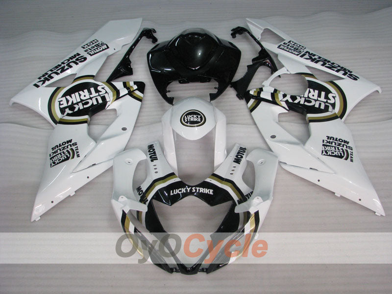 Injection Fairing kit for 05-06 GSX R1000 - White, Black - Lucky Strike, MICHELIN, MOTUL #OYO87901978 Secondary image
