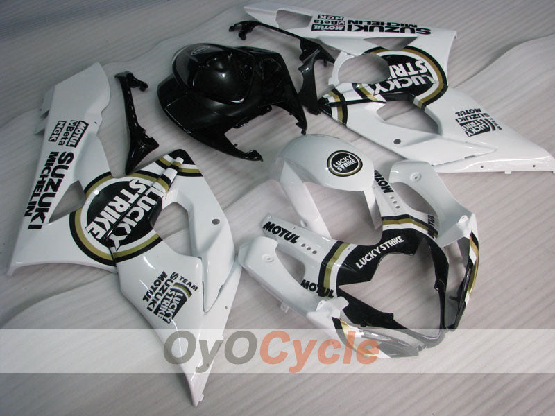Injection Fairing kit for 05-06 GSX R1000 - White, Black - Lucky Strike, MICHELIN, MOTUL #OYO87901978 Main image
