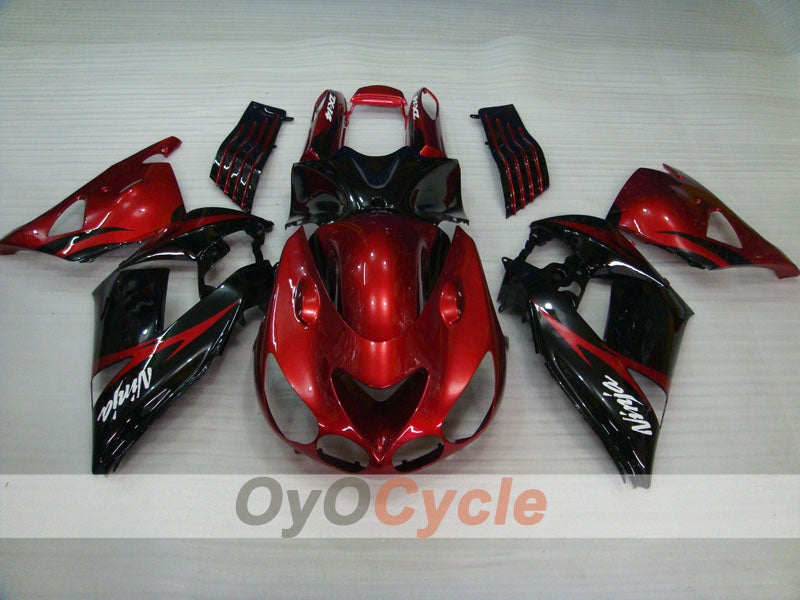Injection Fairing kit for 06-11 NINJA ZX-14R - Red, Black - Factory Style #OYO87901998