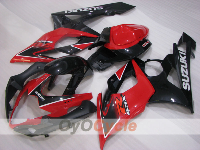 Injection Fairing kit for 05-06 GSX R1000 - Red, Black - Factory Style #OYO87902001 Main image