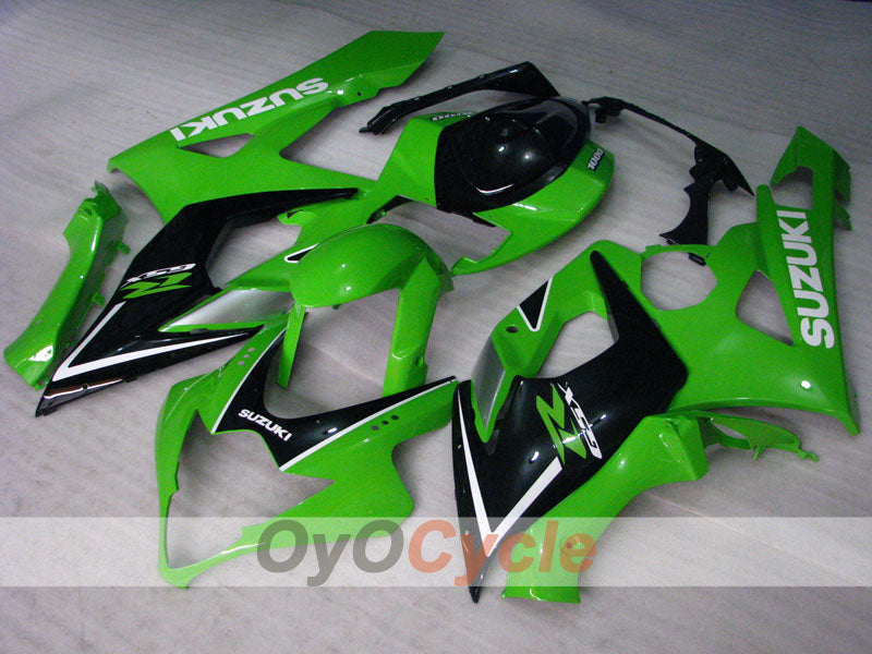 Injection Fairing kit for 05-06 GSX R1000 - Green, Black - Factory Style #OYO87902010