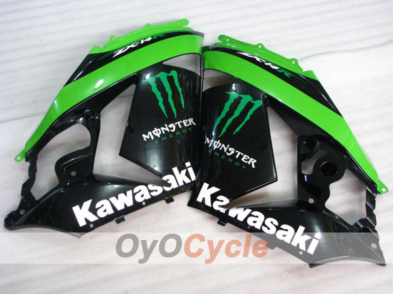 Left & Right Side Fairing For Kawasaki 06-11 Ninja ZX-14R #OYO87913579