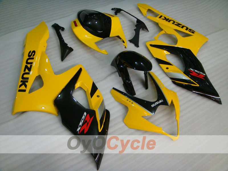 Injection Fairing kit for 05-06 GSX R1000 - Yellow, Black - Factory Style #OYO87902025 Main image