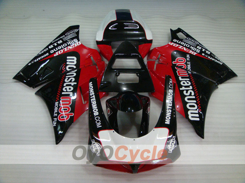 Injection Fairing kit for 94-02 Ducati 748 - Red, Black - Monstermob #OYO87902072 Secondary image