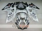 Injection Fairing kit for 07-08 GSX R1000 - White, Black - Corona, MOTUL #OYO87902079