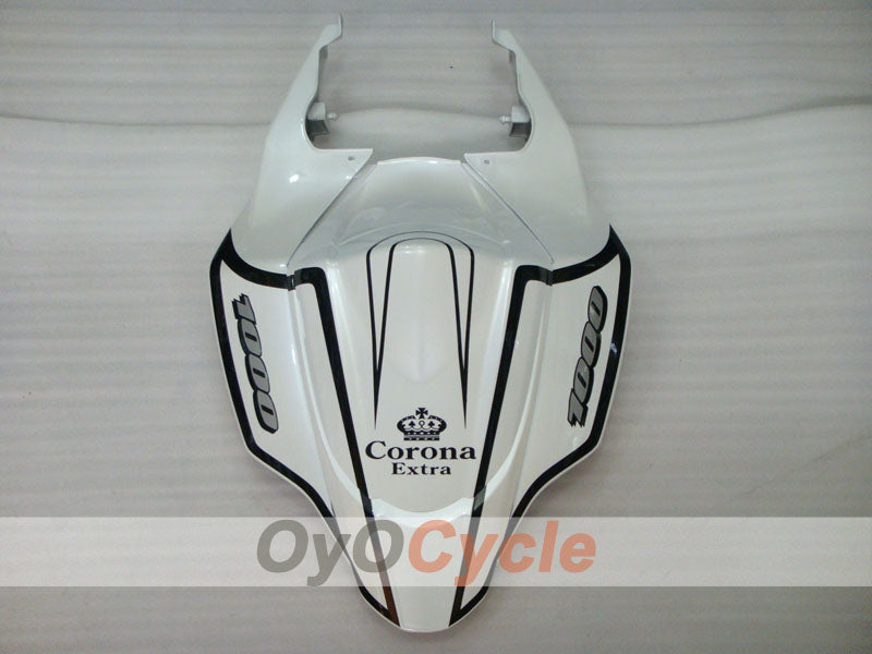 Injection Fairing kit for 07-08 GSX R1000 - White, Black - Corona, MOTUL #OYO87902082