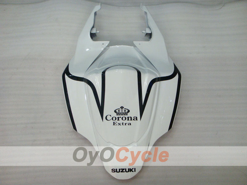 Injection Fairing kit for 07-08 GSX R1000 - White, Black - Corona, MOTUL #OYO87902083