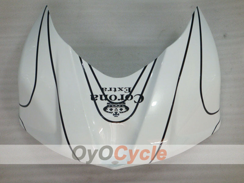 Injection Fairing kit for 07-08 GSX R1000 - White, Black - Corona, MOTUL #OYO87902083