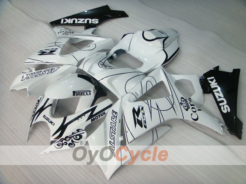Injection Fairing kit for 07-08 GSX R1000 - White, Black - Corona, MOTUL #OYO87902083 Secondary image