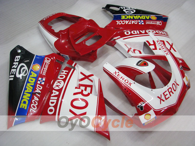 Injection Fairing kit for 94-02 Ducati 748 - Red, White - Xerox #OYO87902090 Main image