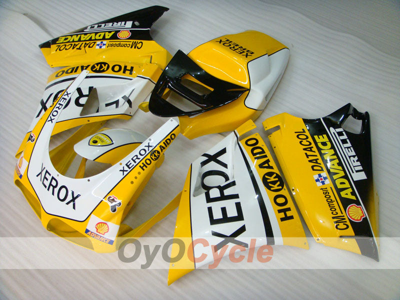 Injection Fairing kit for 94-02 Ducati 748 - Yellow, White - Xerox #OYO87902093 Secondary image