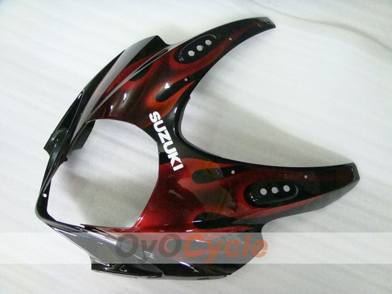 Injection Fairing kit for 07-08 GSX R1000 - Red, Black - Flame #OYO87902098