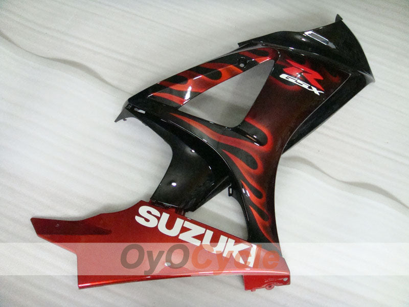 Injection Fairing kit for 07-08 GSX R1000 - Red, Black - Flame #OYO87902098