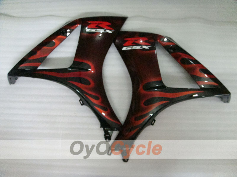 Injection Fairing kit for 07-08 GSX R1000 - Red, Black - Flame #OYO87902098
