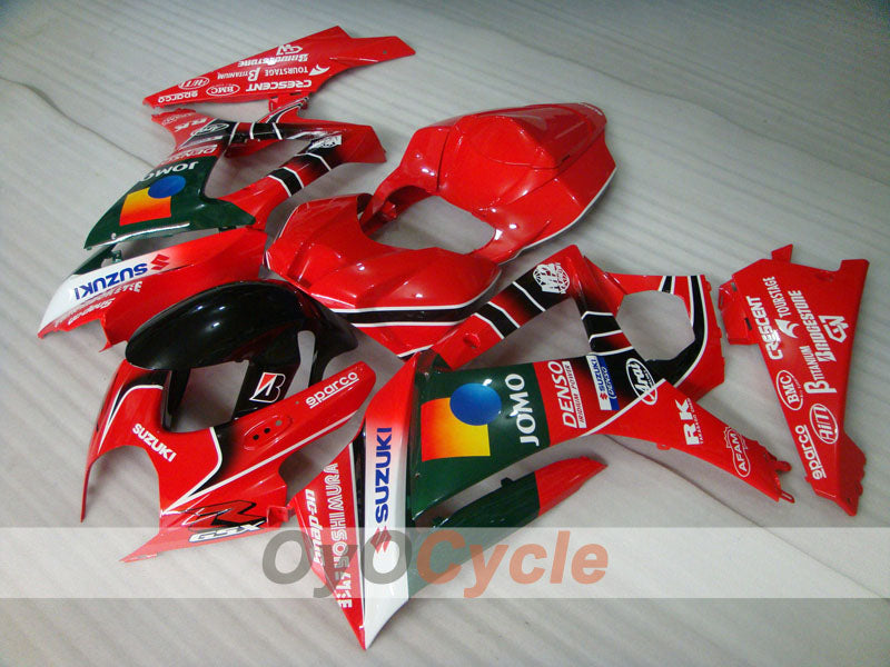 Injection Fairing kit for 07-08 GSX R1000 - Red, Black - JOMO #OYO87902102
