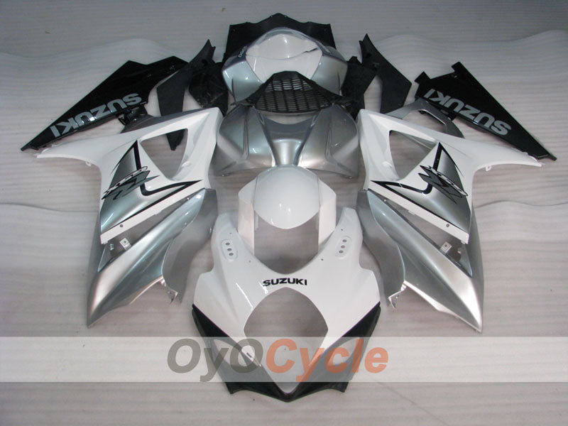 Injection Fairing kit for 07-08 GSX R1000 - White, Black - Factory Style #OYO87902138