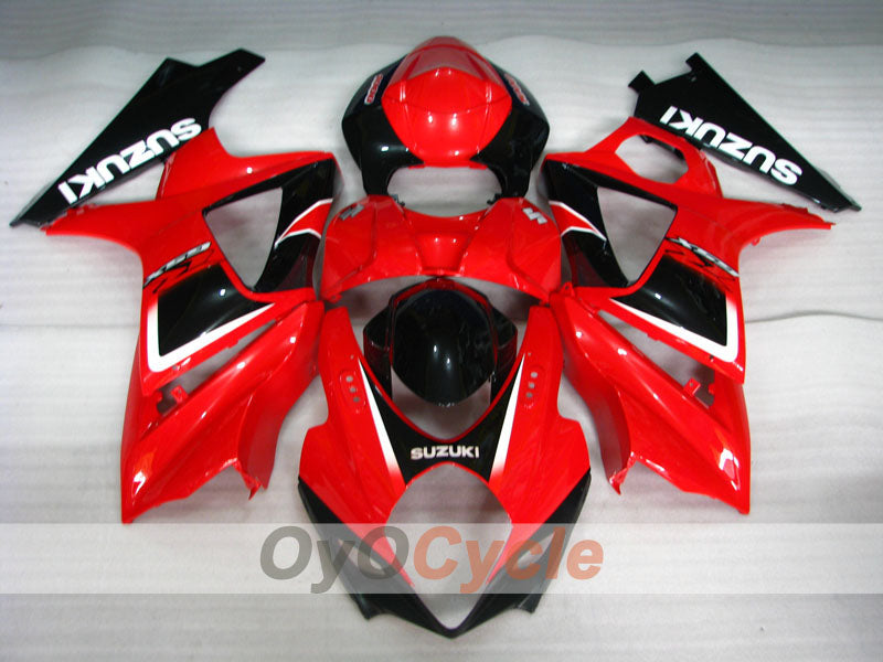 Injection Fairing kit for 07-08 GSX R1000 - Red, Black - Factory Style #OYO87902139