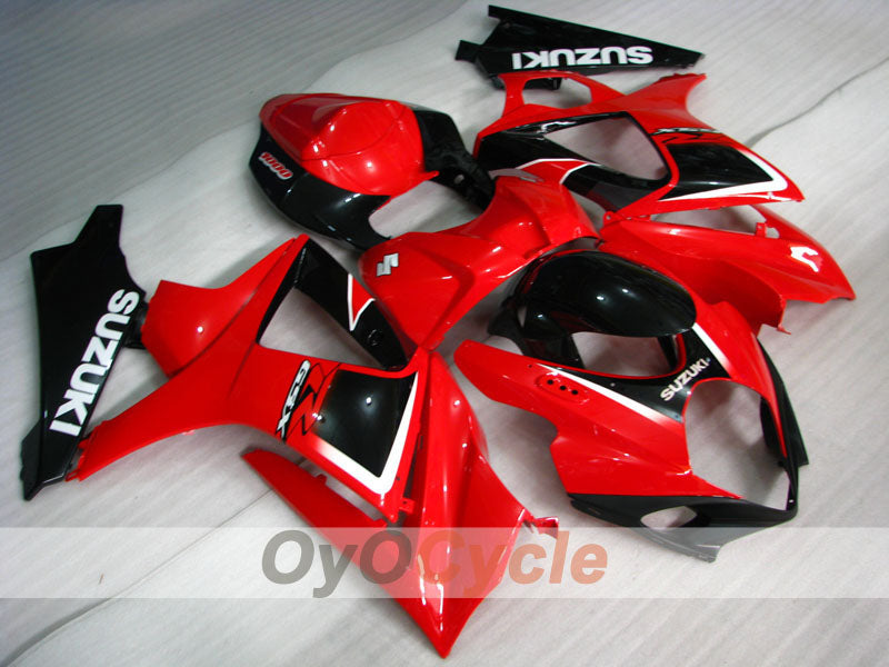 Injection Fairing kit for 07-08 GSX R1000 - Red, Black - Factory Style #OYO87902139