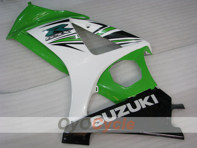 Injection Fairing kit for 07-08 GSX R1000 - Green, White - Factory Style #OYO87902142