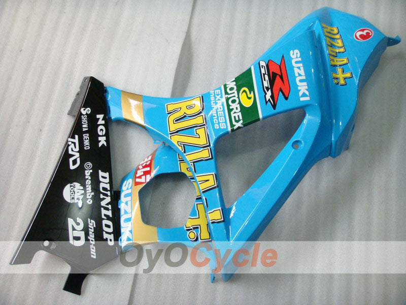 Injection Fairing kit for 07-08 GSX R1000 - Blue, Black - DUNLOP, Rizla+ #OYO87902156