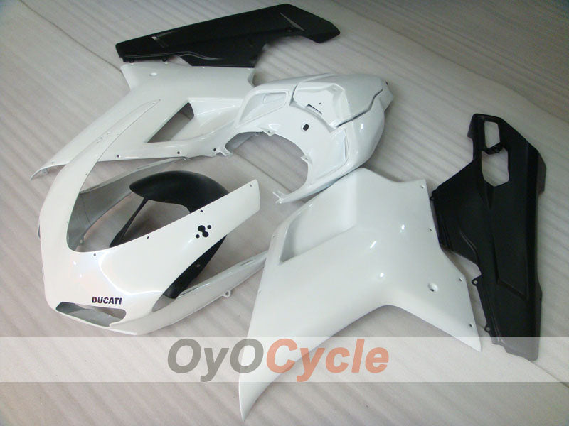Injection Fairing kit for 08-13 Ducati 848 - White, Black, Matte - Factory Style #OYO87902207 Main image