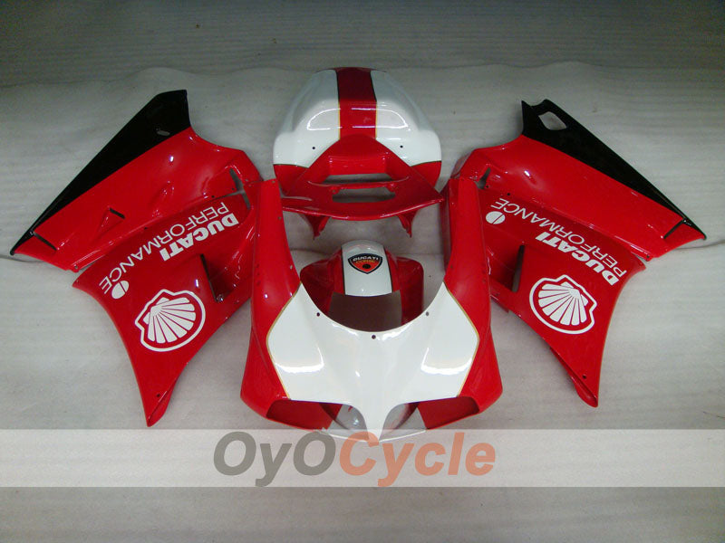 Injection Fairing kit for 99-02 Ducati 996 - Red, White - Performance #OYO87902230 Secondary image