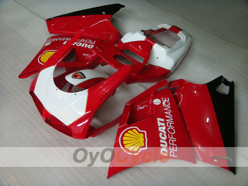 Injection Fairing kit for 99-02 Ducati 996 - Red, White - Performance #OYO87902231 Main image