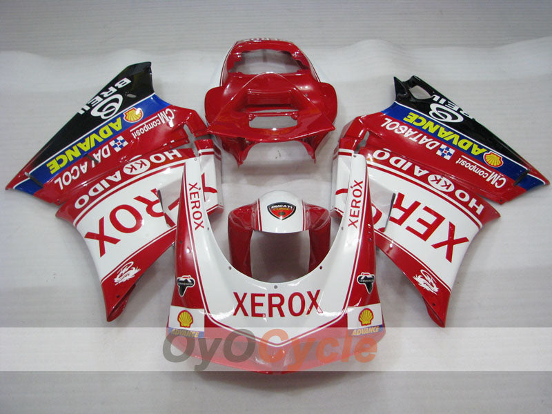 Injection Fairing kit for 99-02 Ducati 996 - Red, White - Xerox #OYO87902238 Secondary image
