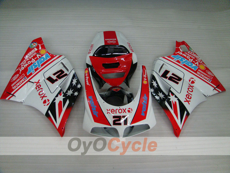 Injection Fairing kit for 99-02 Ducati 996 - Red, White - Xerox #OYO87902243 Secondary image