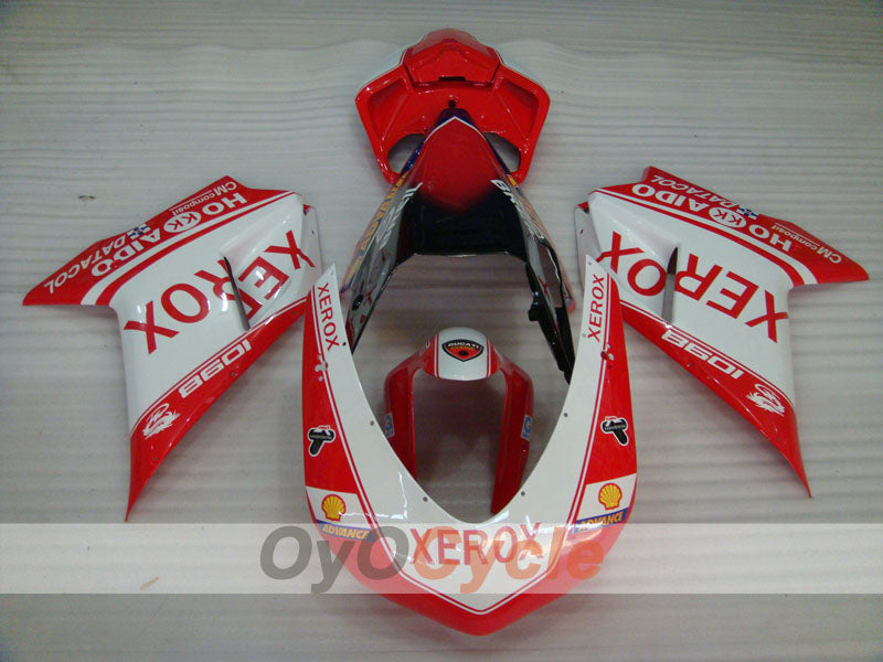 Injection Fairing kit for 08-13 Ducati 848 - Red, White - Xerox #OYO87902248 Secondary image