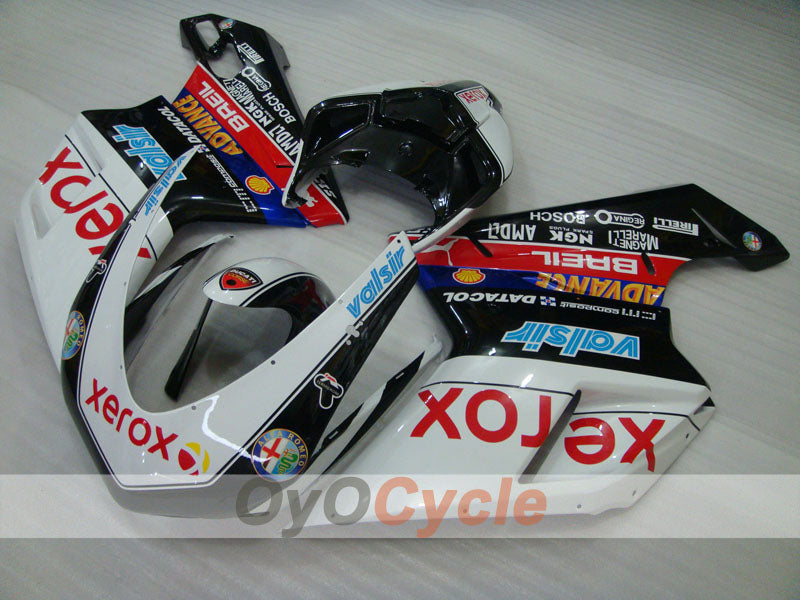 Injection Fairing kit for 08-13 Ducati 848 - White, Black - Xerox #OYO87902256 Secondary image