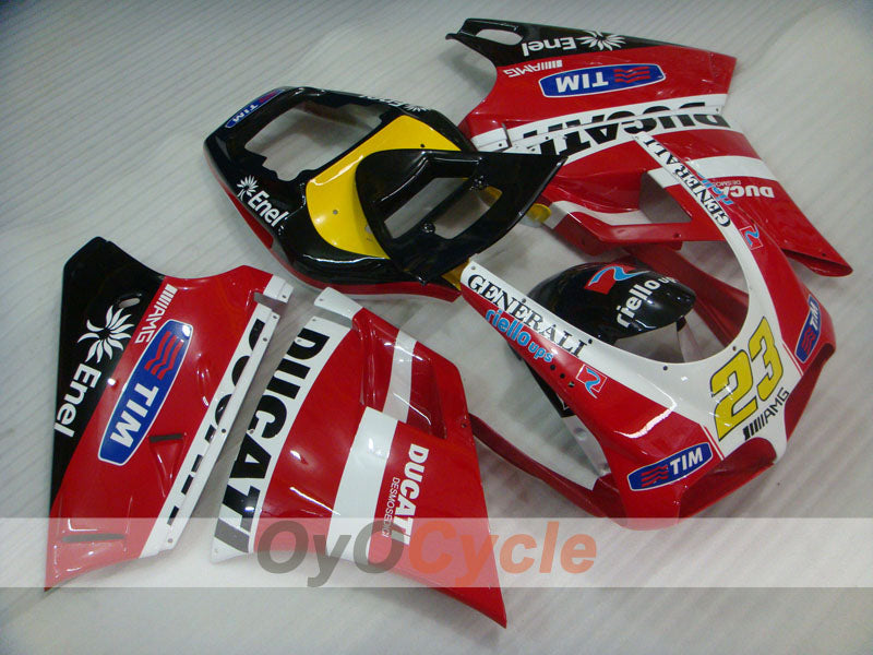 Injection Fairing kit for 02-04 Ducati 998 - Red, Black - Factory Style #OYO87902279