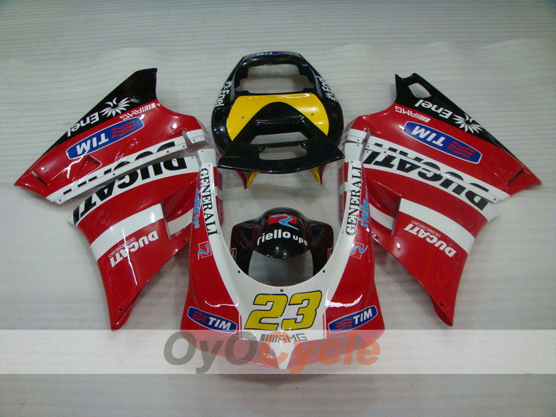 Injection Fairing kit for 02-04 Ducati 998 - Red, Black - Factory Style #OYO87902279 Secondary image