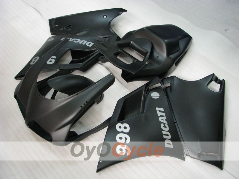 Injection Fairing kit for 02-04 Ducati 998 - Black, Matte - Factory Style #OYO87902282 Main image