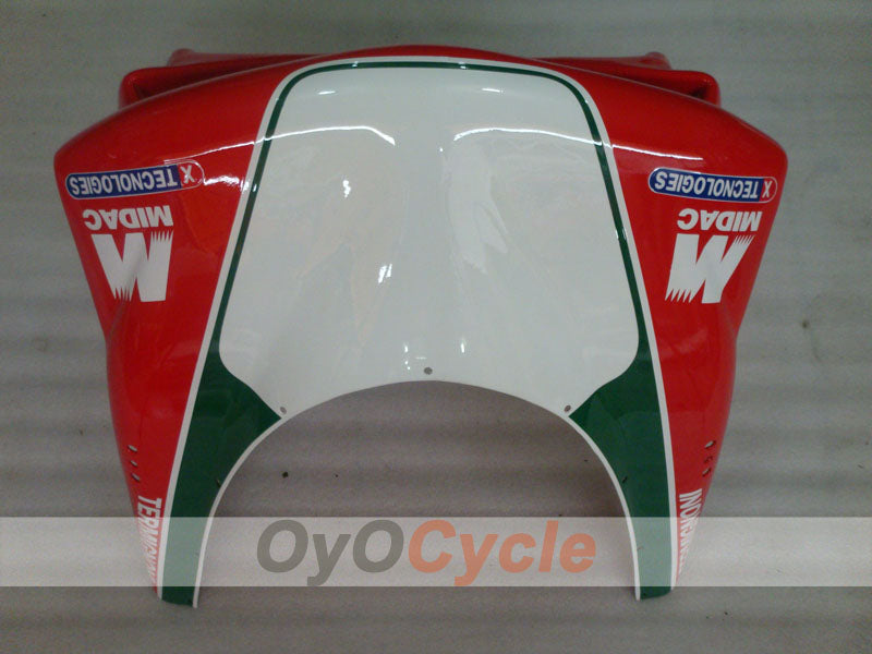 Injection Fairing kit for 02-04 Ducati 998 - Red, White - INFO STRADA #OYO87902298