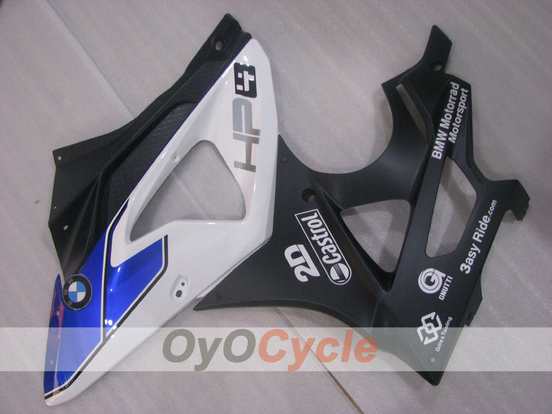 Injection Fairing kit for 09-14 BMW S1000RR - White, Black - PIRELLI #OYO87902403