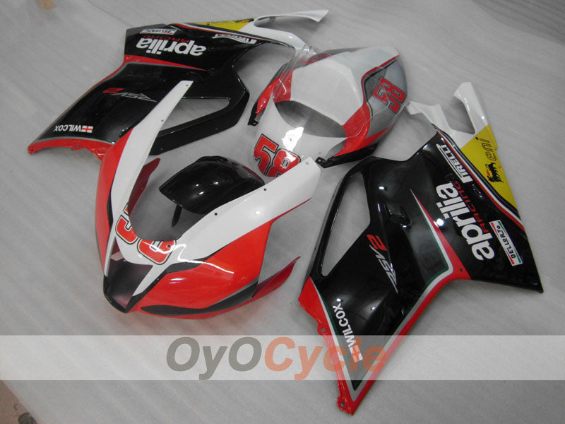 Fairing kit for 03-06 Aprilia RSV1000R - Red, Black - Factory Style #OYO87902412 Secondary image