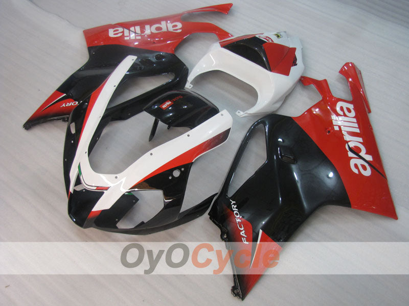 Fairing kit for 03-06 Aprilia RSV1000R - Red, Black - Factory Style #OYO87902413 Main image