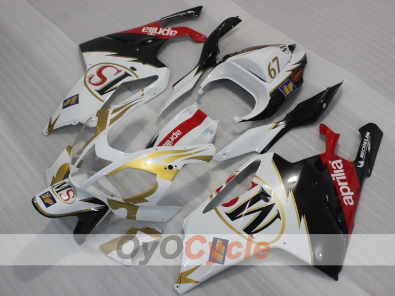 Fairing kit for 03-06 Aprilia RSV1000R - White, Black - Factory Style #OYO87902415 Main image