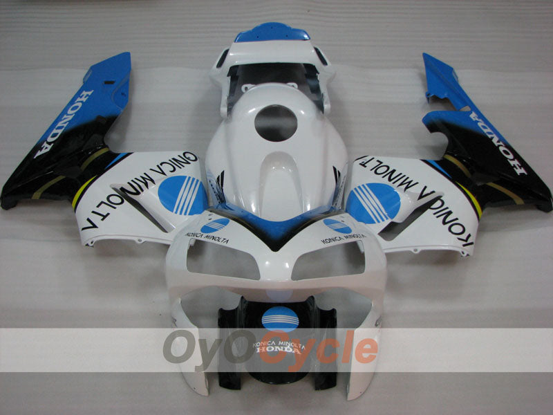 Injection Fairing kit for 03-04 CBR600RR - White, Black - Konica Minolta #OYO87902527 Secondary image