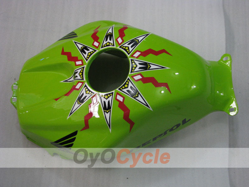 Injection Fairing kit for 03-04 CBR600RR - Green, Black - Rossi #OYO87902544