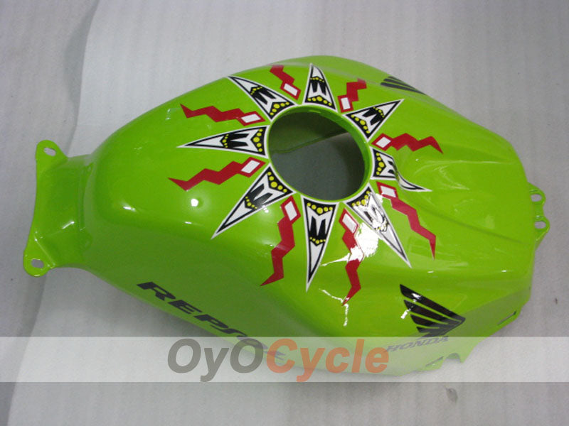 Injection Fairing kit for 03-04 CBR600RR - Green, Black - Rossi #OYO87902544