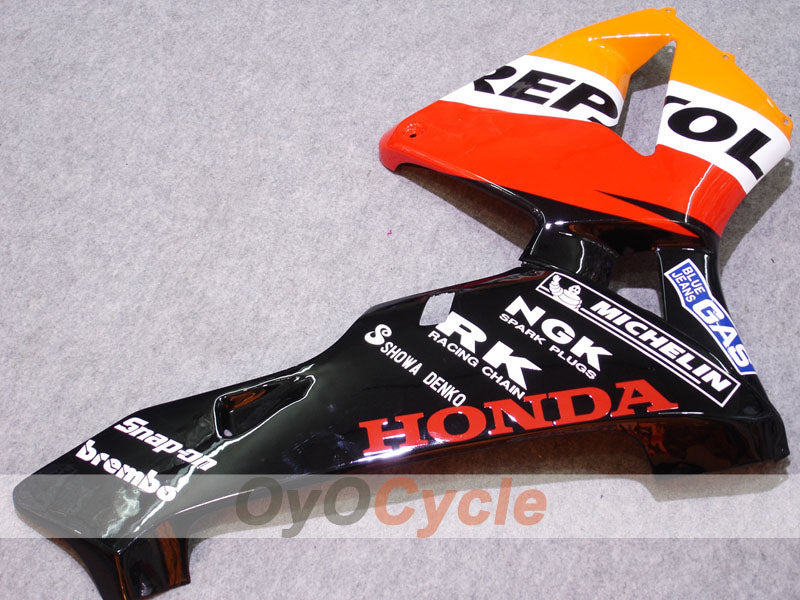 Injection Fairing kit for 03-04 CBR600RR - Yellow, Black - Repsol #OYO87902583