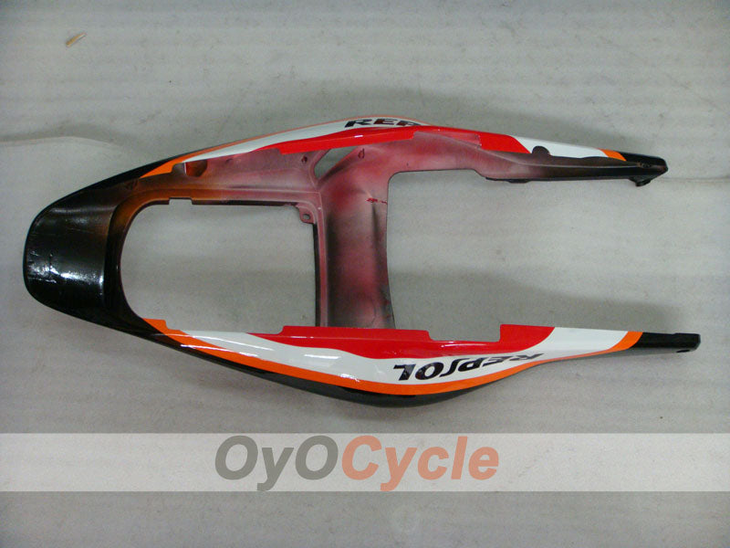 Injection Fairing kit for 03-04 CBR600RR - Orange, Black - Repsol #OYO87902584