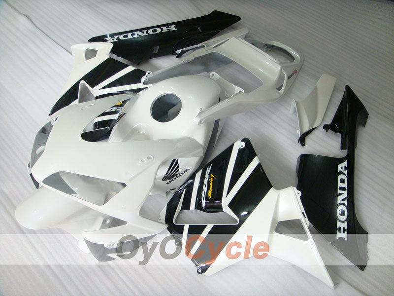 Injection Fairing kit for 03-04 CBR600RR - White, Black - Factory Style #OYO87902600