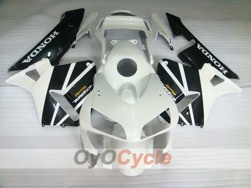 Injection Fairing kit for 03-04 CBR600RR - White, Black - Factory Style #OYO87902600 Secondary image