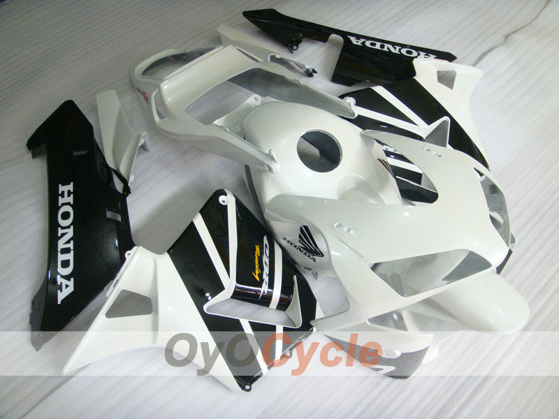 Injection Fairing kit for 03-04 CBR600RR - White, Black - Factory Style #OYO87902600 Main image